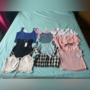 10 NWT PacSun tops bundle